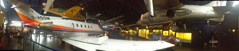 Aircraft hanger, London Science Museum, England. 